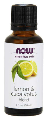 Mélange de citron et d'eucalyptus huile de citron huile d'eucalyptus et huile de citronnelle 30 ml NOW FOODS